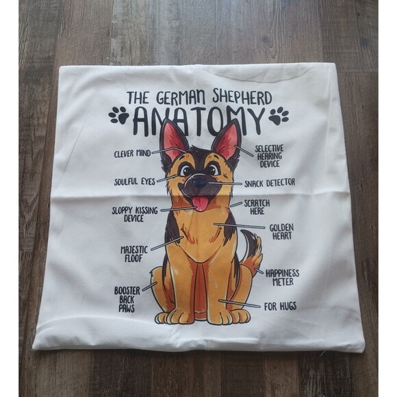 Anatomy of a German Shepherd Pillow Case - Picture 1 of 8